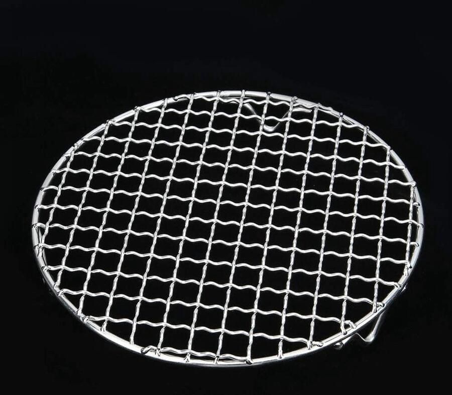 Barbecue Net Grill Mand Buiten Koken Gelijkmatige Warmte 18 cm Zilver