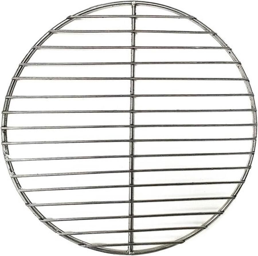 Barbecue Net Grill Mat Buiten Koken Anti-aanbak 27cm Diameter Zilver
