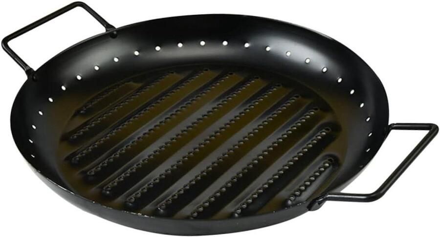 Barbecue Plaat Grill Pan Rond Buiten Koken Antiaanbaklaag Niet gespecificeerd Zwart