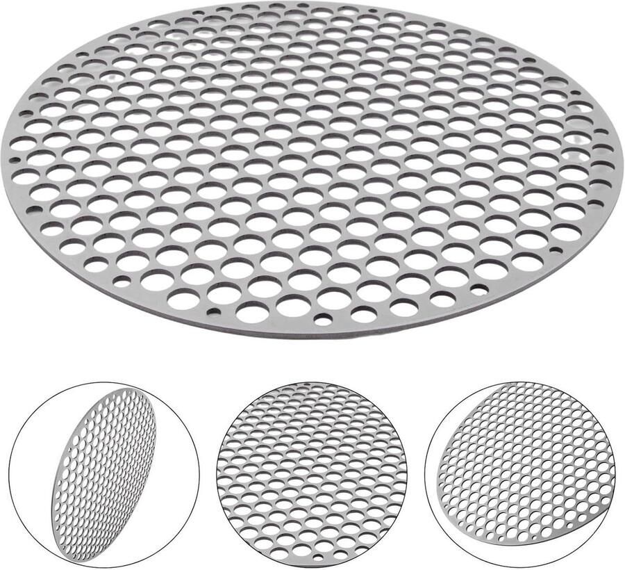 Barbecue rooster Grill rek Buiten koken Gelijkmatige warmte 18 cm Zilver