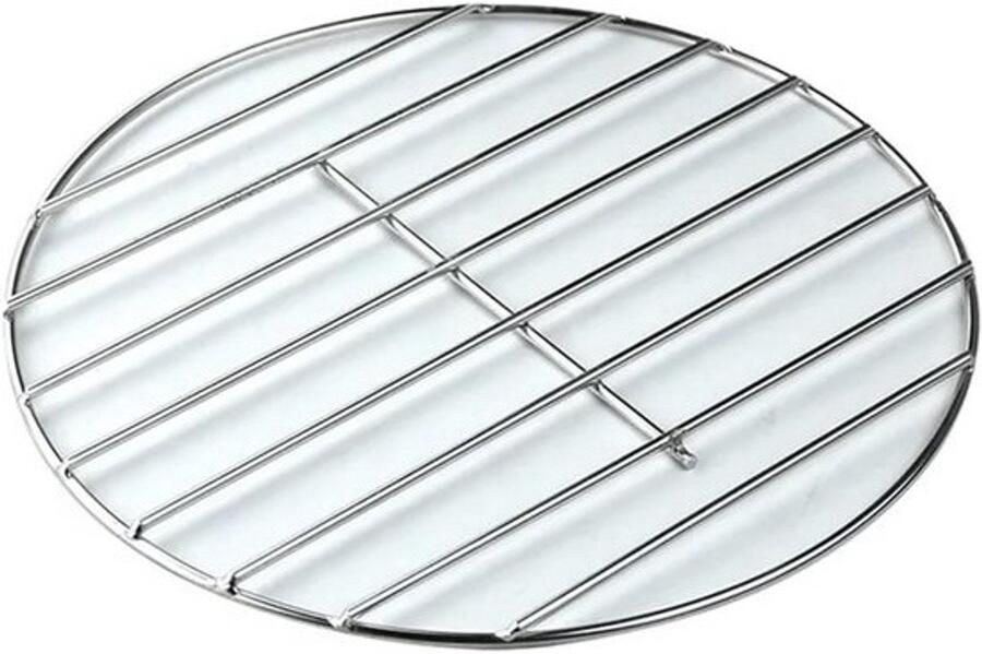 Barbecue Rooster Rond Grillrooster Buiten Koken Herbruikbaar Roestvrij Staal 25.8 cm Zilver