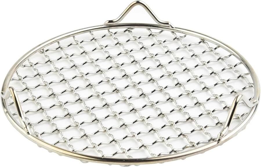 Barbecue Net Grill Mand Buiten Grillen Roestvrij Staal 165 mm Zilver