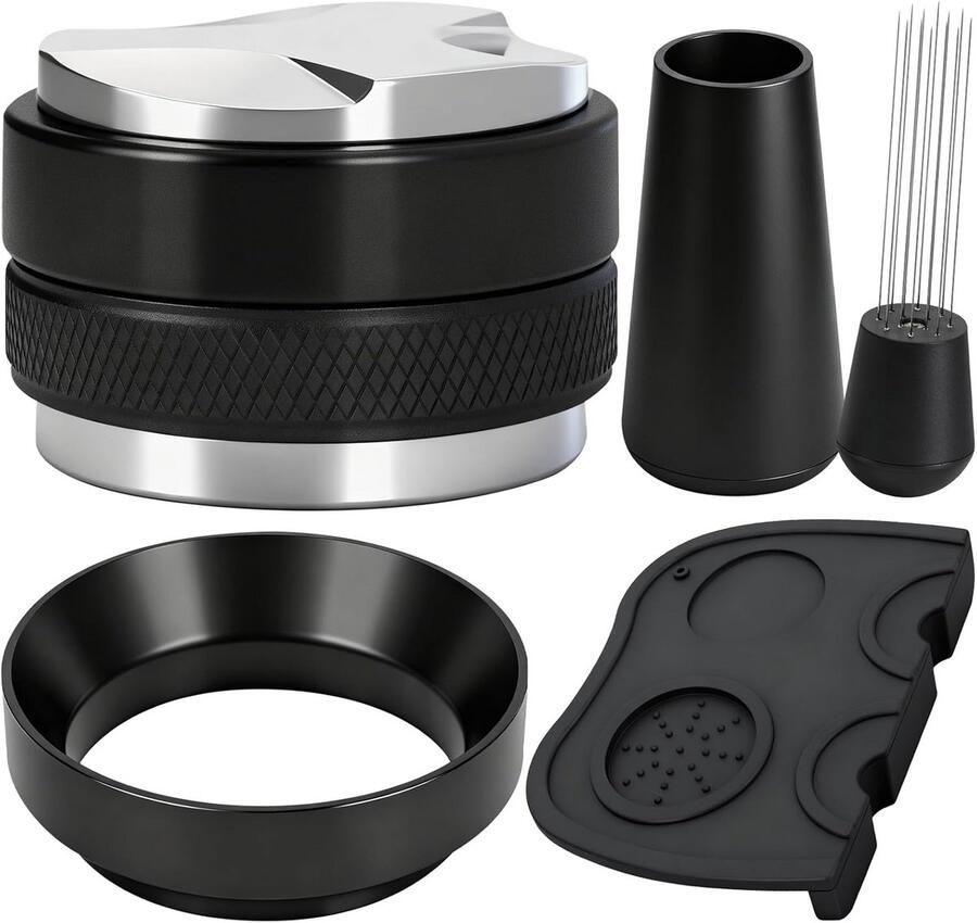 Barista Accessoires Espresso Set Koffie Bereiden 4-delige Set 51 mm Zilver