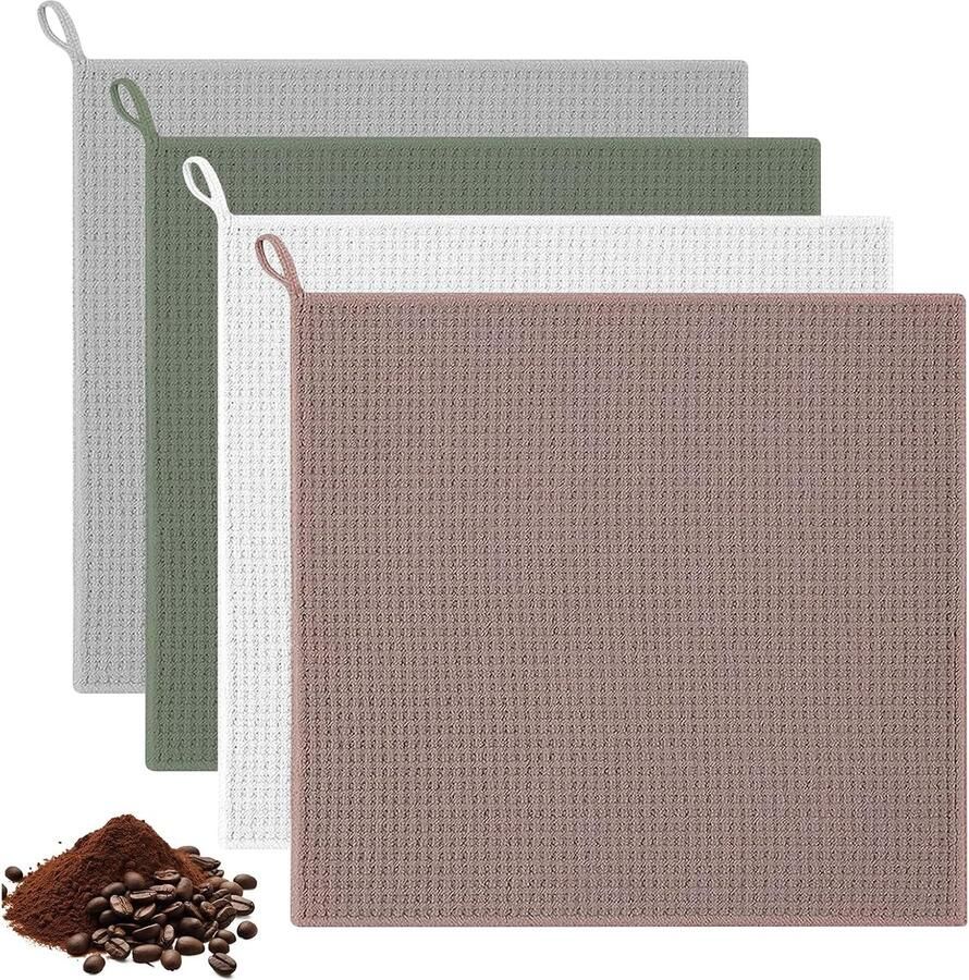 Barista-doeken 30 x 30 cm Reinigingsdoeken Praktisch formaat Voor koffiezetapparaat en accessoires ShopVlot