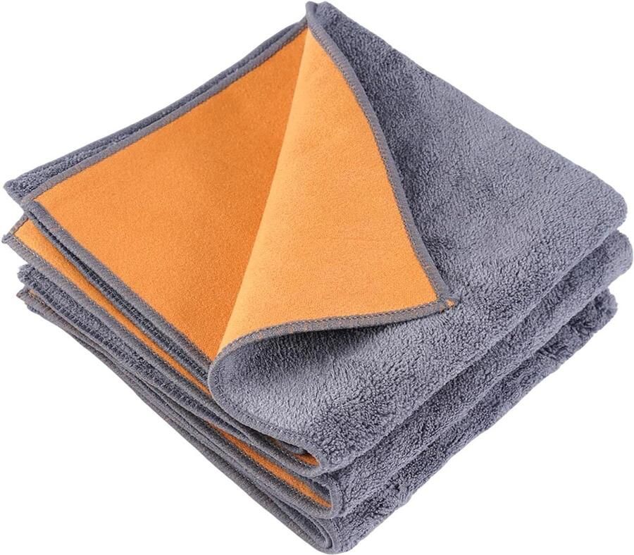 Barista Doeken Set Microvezel Doekjes Koffiemachine Reinigen Dubbelzijdig Absorberend 30 x 30 cm Khaki