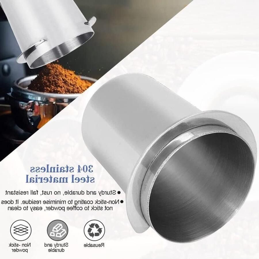 Barista espresso dispenser voor 51-54 mm filterhouder roestvrijstalen koffiekop ideaal voor koffie en melkdranken accessoires voor koffiewinkels