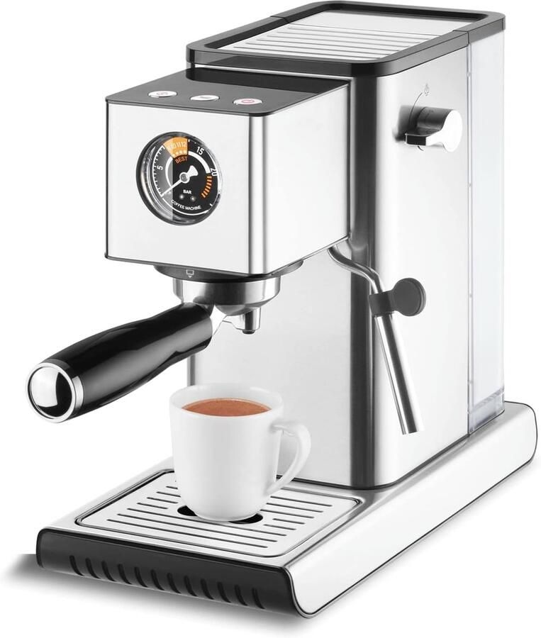 Barista Express ES300 Espressomachine cappuccino en latte Italiaanse pomp 20 bar en melkopschuimer