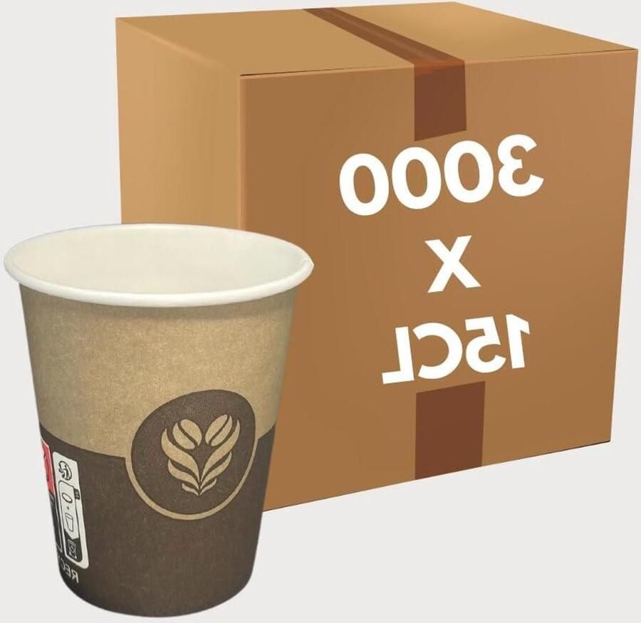Barista Kartonnen Bekers Espresso Bekers Wegwerp Warme Dranken Serveren Barista Decor Ontwerp