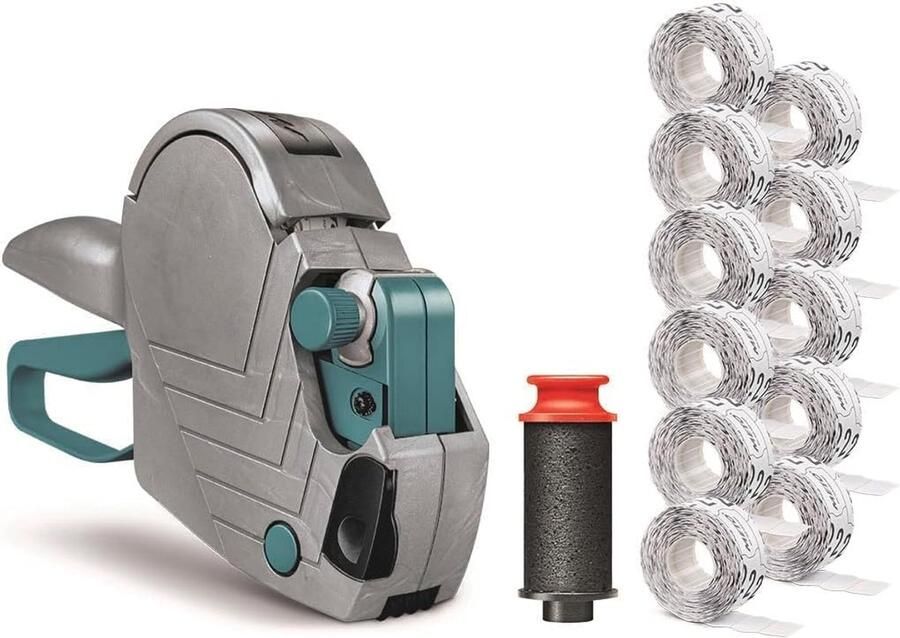 Basic S Starter Kit incl. 11.000 etiketten – prijs datum MHD (1 regel 8-cijferig voor 22 x 12 mm etiketten direct klaar voor gebruik) handmarkering + 11 labelrollen