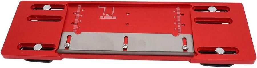 Basisplaat Snijmachine Snijtafel Accessoire Houtbewerking Precisie Verstelbare Positionering 8 Mm Aluminium Aluminiumkleur