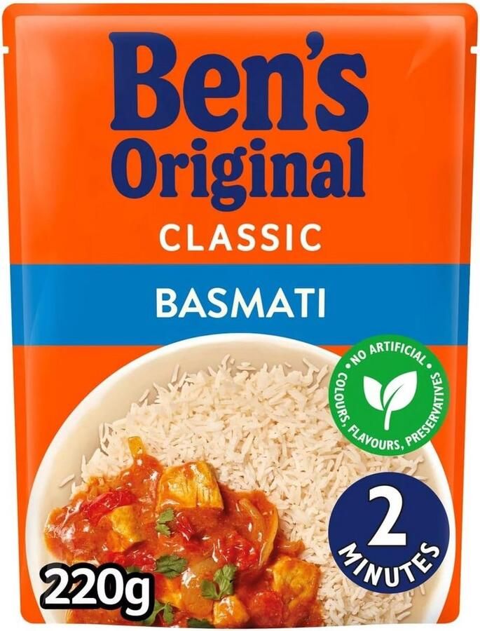 Basmati Magnetronrijst 220g Eenvoudig en Snel