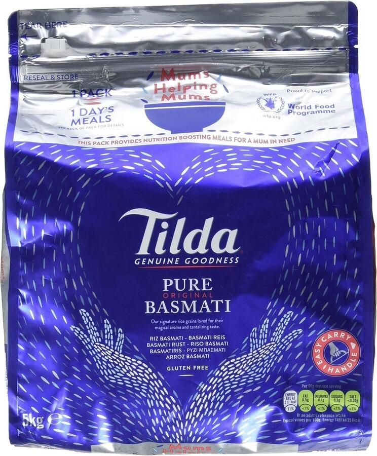 Basmati Rijst 5 kg Aromatische Langkorrelige Rijst