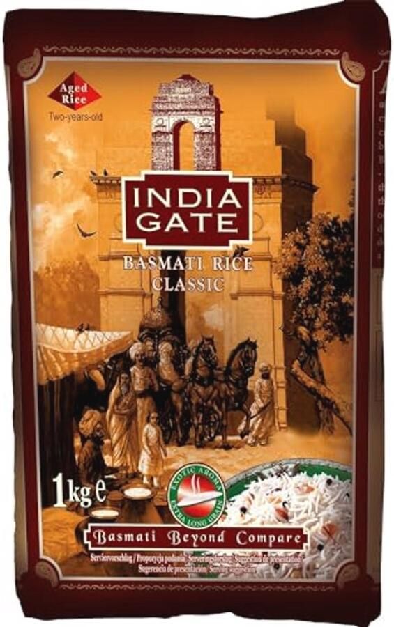 Basmati Rijst Classic 1 KG Verfijnde Aroma en Perfecte Textuur