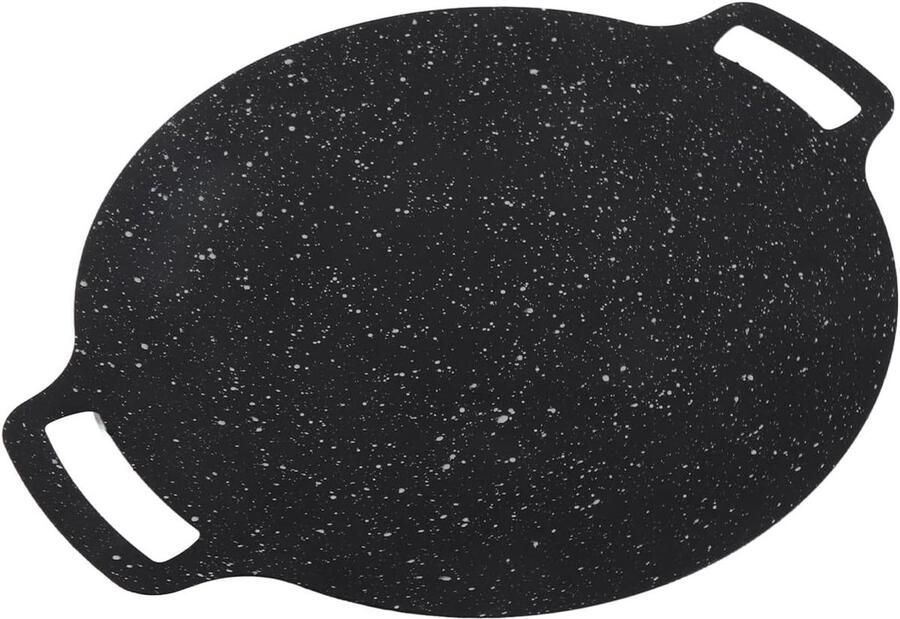 BBQ Bakplaat Grillpan Buiten Koken Maifan Steen 30cm Rond