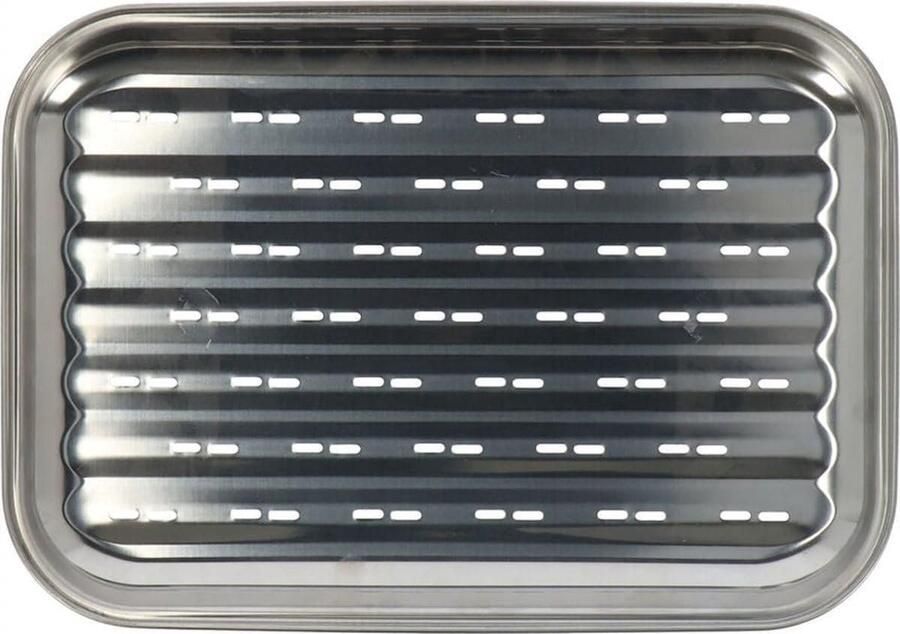 BBQ Bakplaat Grillplaat Schaal Groente Vlees Vis Roestvrij Staal 1x1x1 cm