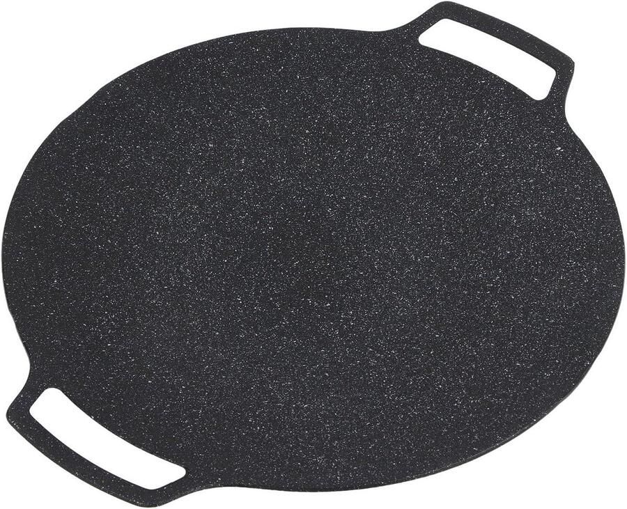 Grillplaat Ronde Pan Bakplaat Keuken Buiten Koken Antiaanbak Oppervlak Niet Gespecificeerd Zwart