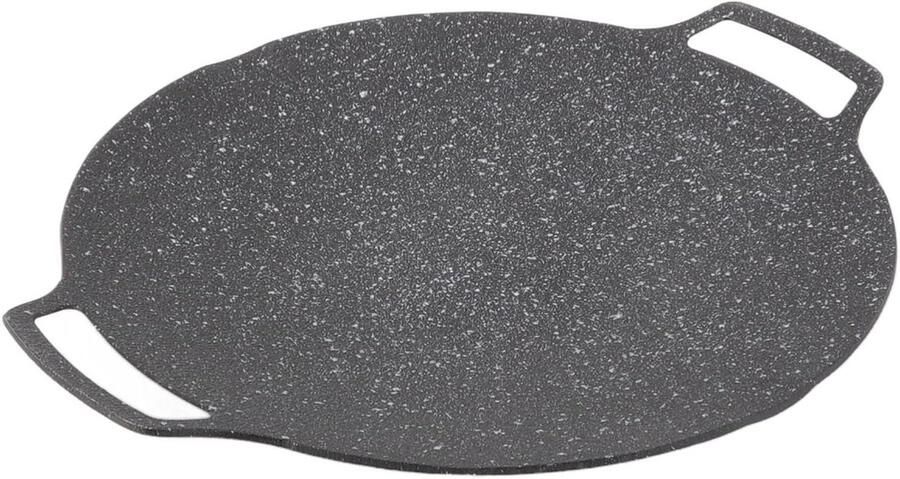BBQ Bakplaat Teppanyaki Pan Gezellig Tafelen Antiaanbaklaag 33cm Zwart