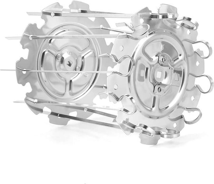 BBQ Grill Accessoires Set met 10 Herbruikbare RVS Spiezen voor Kebabs Vleesspiesjes en Groenten