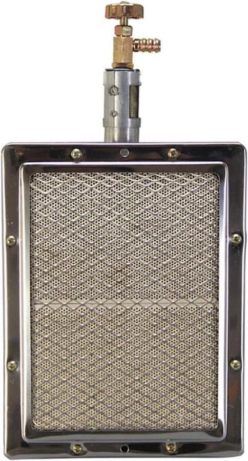 BBQ Grill Brander Keramische Vervanging Buiten Koken Energiezuinig Ontwerp 220x170mm Zilver