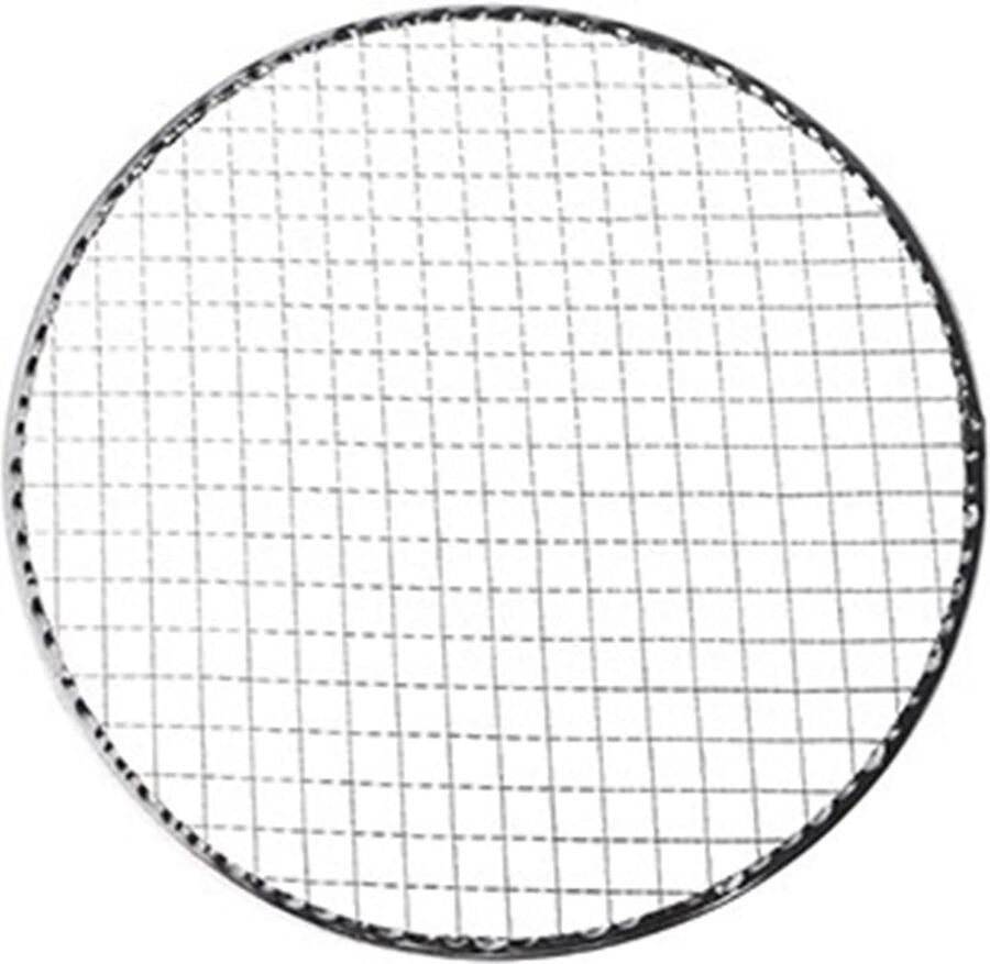 BBQ Grill Mand Barbecue Net Buiten Koken Anti-aanbak 28 cm Zilver