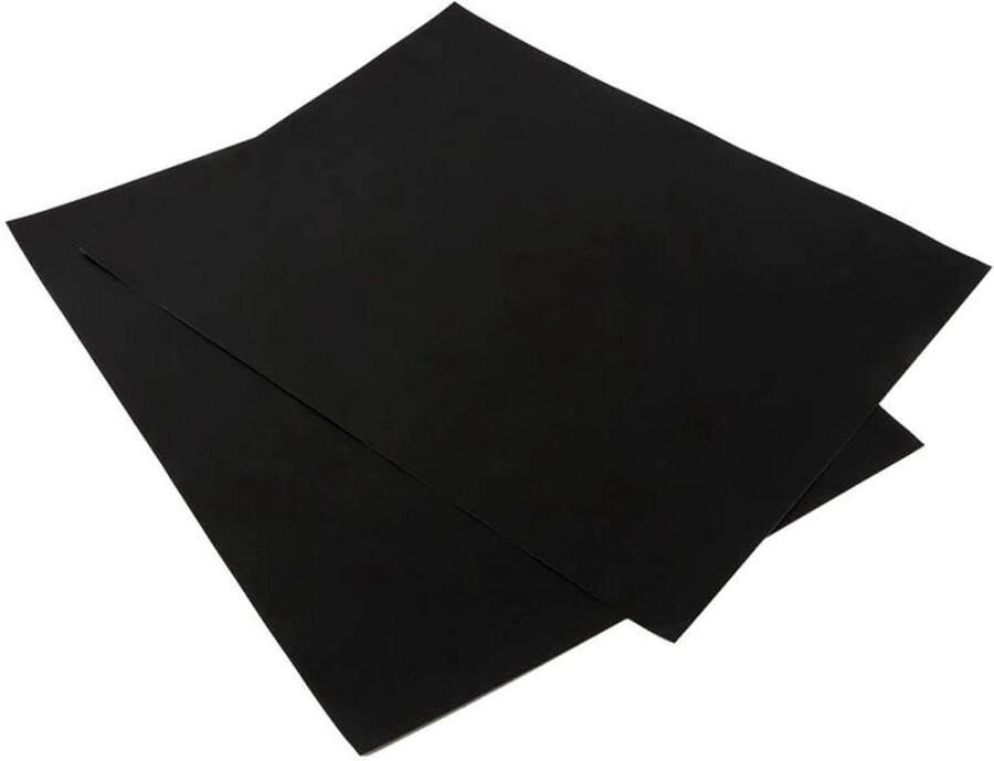 BBQ Grill Mat Bakmat Oven Mat Barbecue Koken Voorkomt Aanbakken 33 x 40 cm Zwart