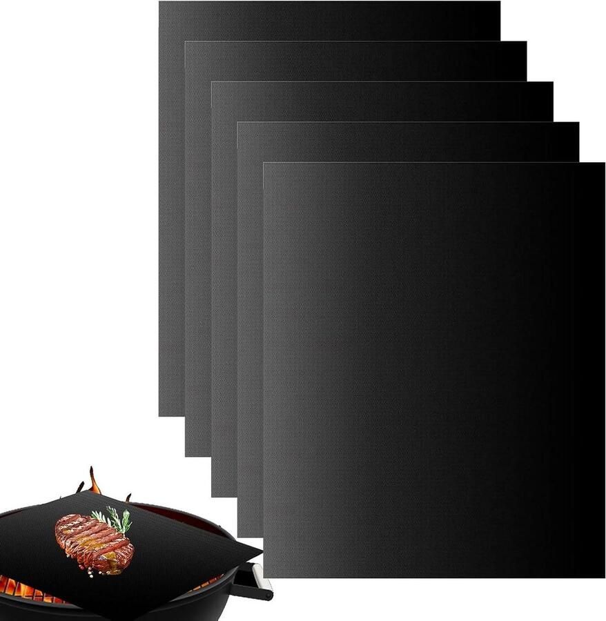 BBQ Grill Mat Bakmat Oven Protector Barbecueën en Grillen Hittebestendig en Snijdbaar 33 x 3.5 cm