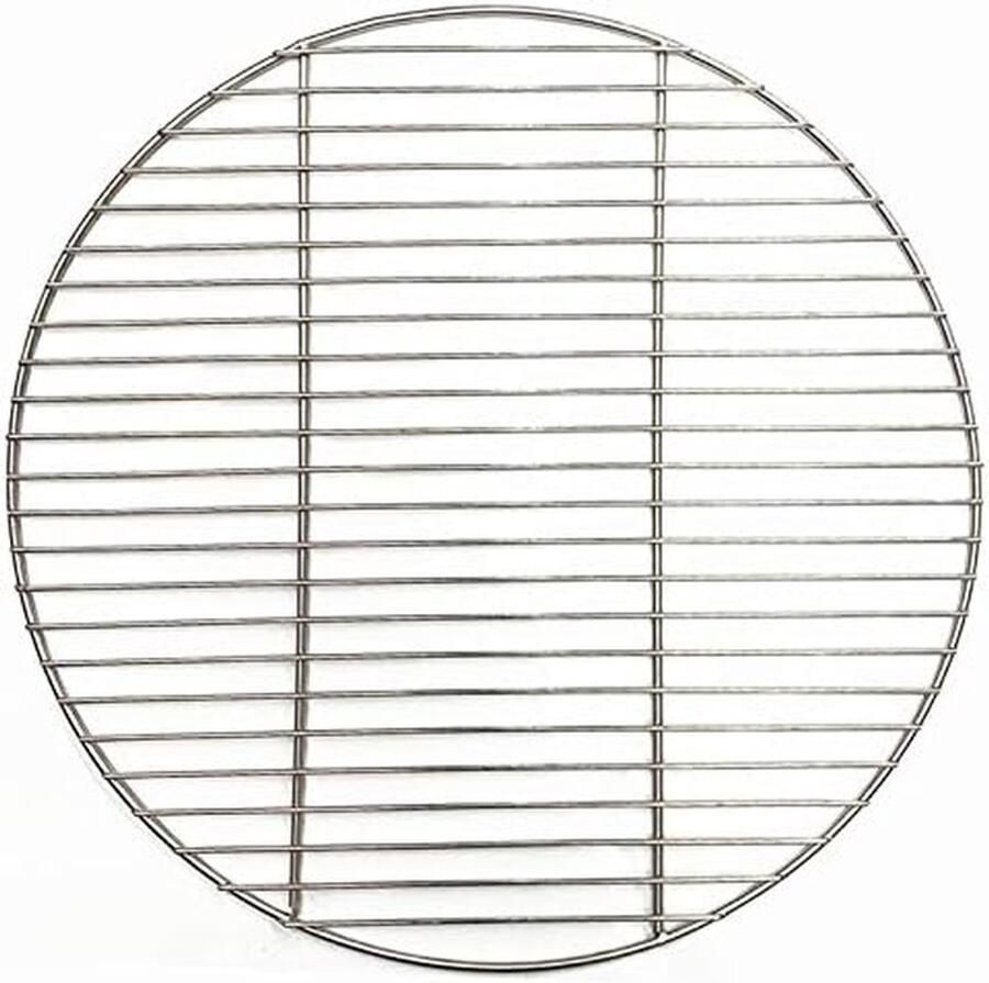 BBQ Grill Mat Barbecue Accessoire Koken en Bakken Non-stick Coating 43 cm Diameter Zilver