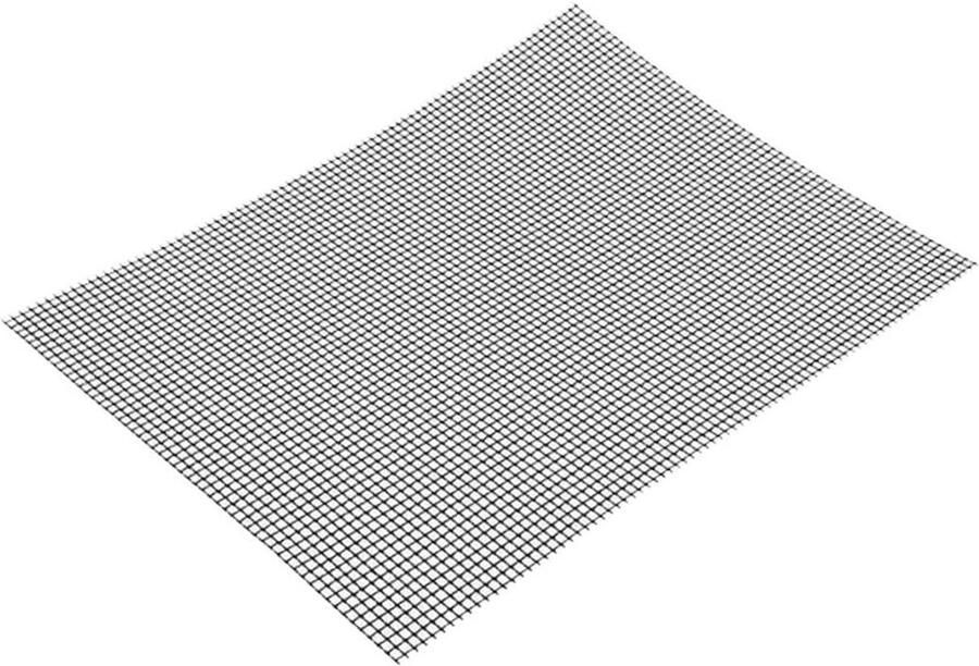 BBQ Grill Mat Barbecue Mat Grillen en Bakken Non-stick Fiberglass 40 x 33 cm Grijs