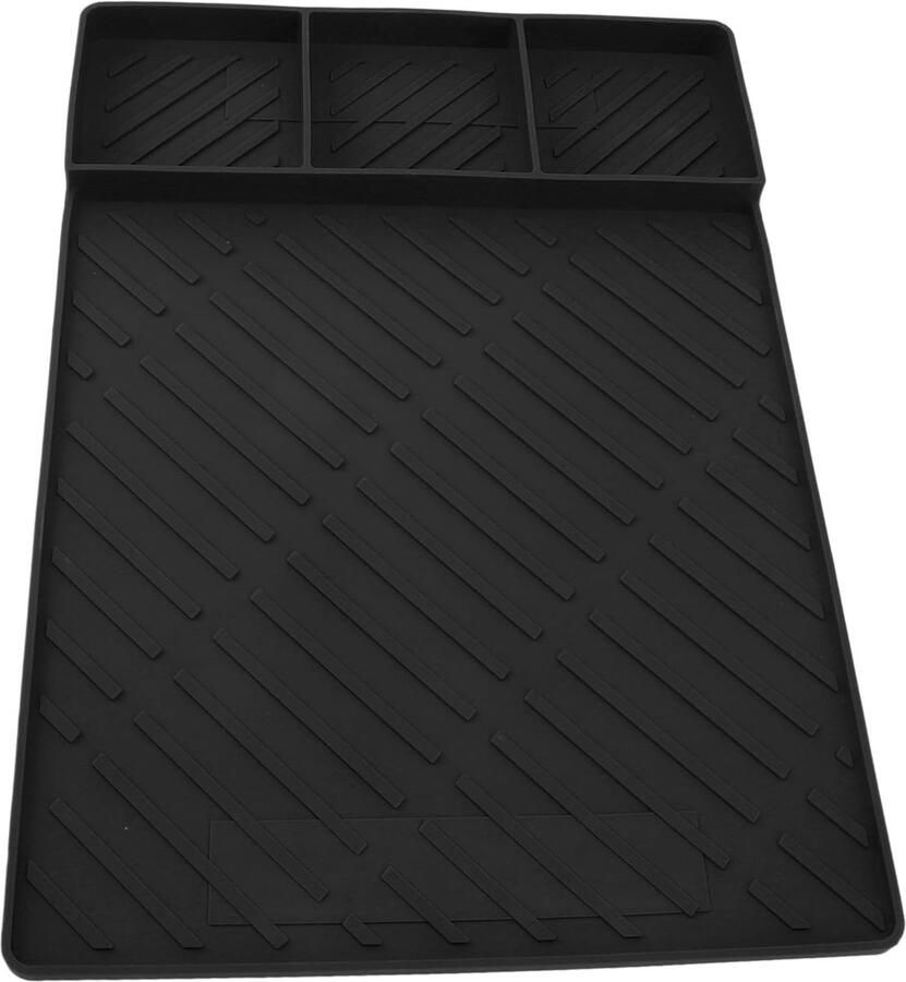 BBQ Grill Mat Grill Pad Grillen Beschermen Magnetisch Ontwerp 30 x 25 x 4 cm Zwart