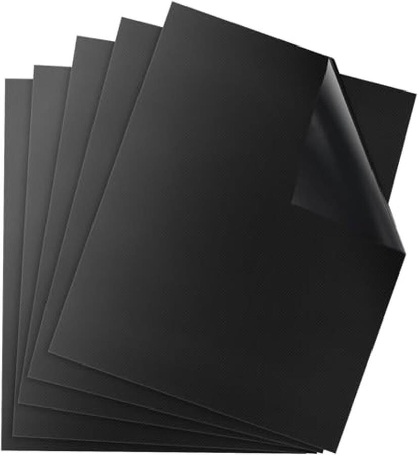 BBQ Grill Mat Herbruikbare en Non-Stick Bakmat voor Houtskool Gas of Elektrische Grill 5 Stuks 40x60cm