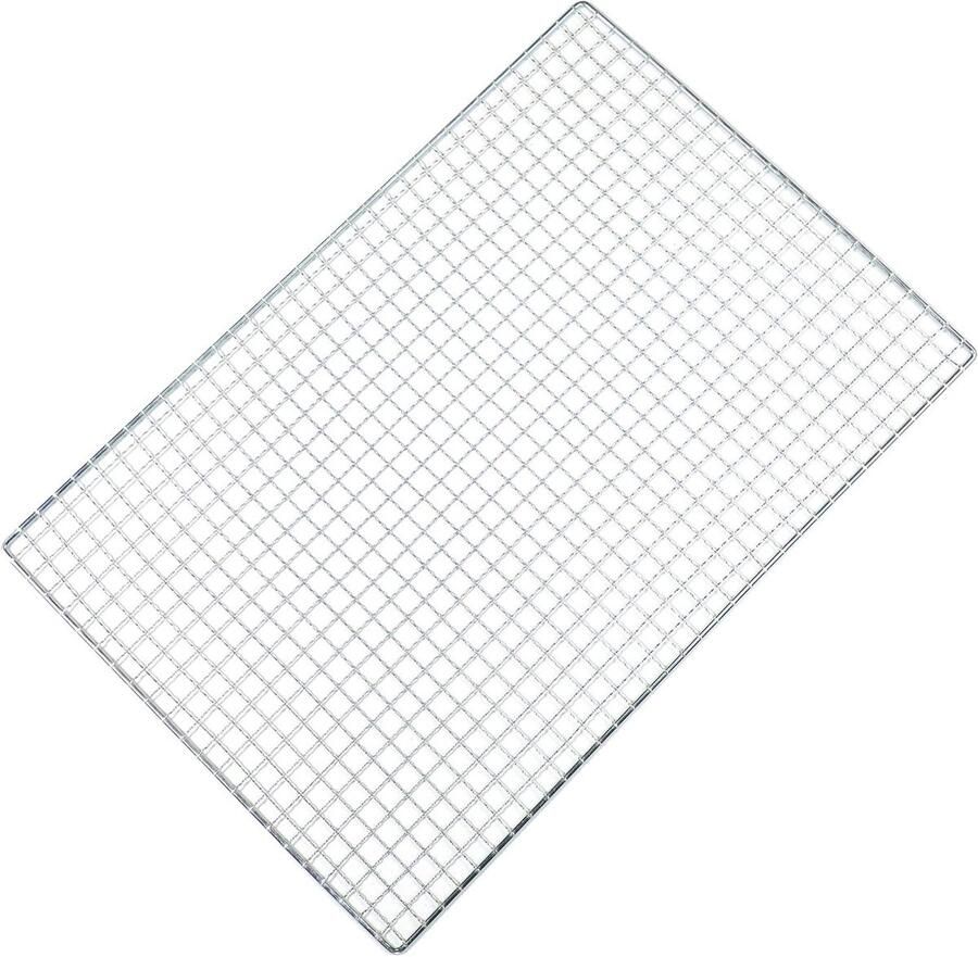 BBQ Grill Mat Kookgaas Buiten Koken Antiaanbaklaag 70x30cm Zilver