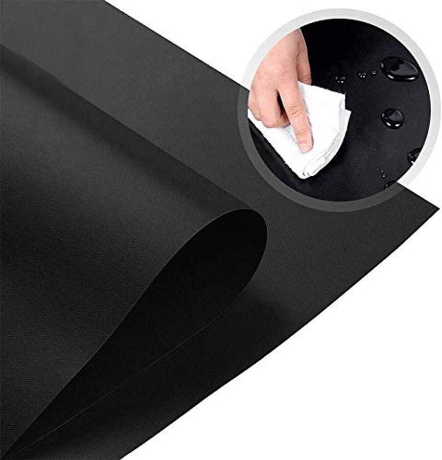 BBQ Grill Mat Set 5 Stuks Herbruikbare Anti-aanbakmat voor Grillen en Bakken Geschikt voor Gasgrills Houtskool Oven en Elektrische Kookplaten 40 x 50 cm - Foto 2