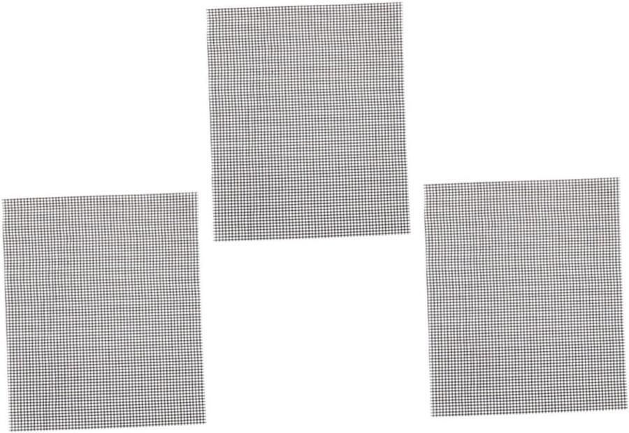 BBQ Grill Matten Barbecue Net Buiten Grillen Anti-aanbaklaag 40x33cm Zwart