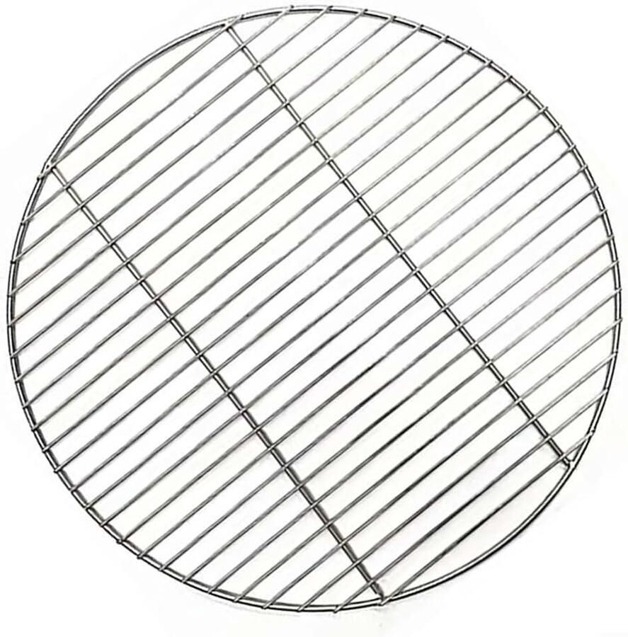 BBQ Grill Mesh Roestvrij Staal Rond Rooster Netto Barbecue Net Bakplaat BBQ Grid Voor Bakken Houtskool Grillen Roosteren (30cm)