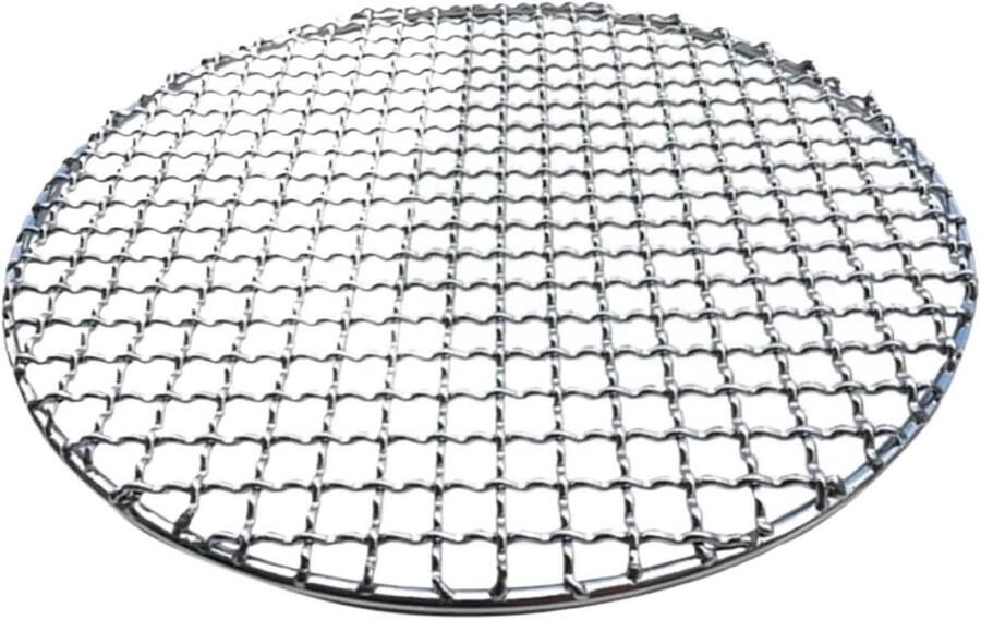 BBQ Grill Net Bakpan RVS Buiten Koken Hittebestendig Ontwerp 24 cm Zilver