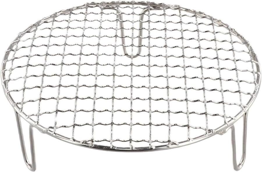 BBQ Grill Net Barbecue Rooster Outdoor Koken Gelijkmatige Warmteverdeling 20 cm Zilver