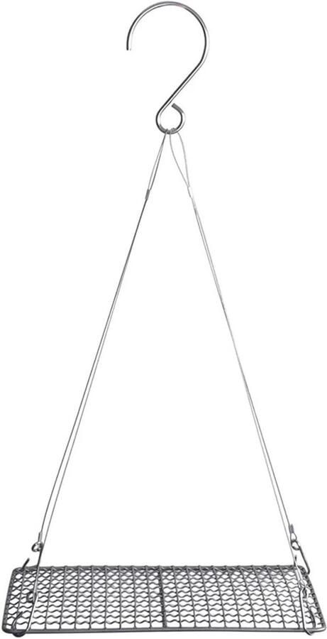 BBQ Grill Net Kookoppervlak Buiten Koken Gelijkmatige warmte 16.5 x 25.5 cm Zilver