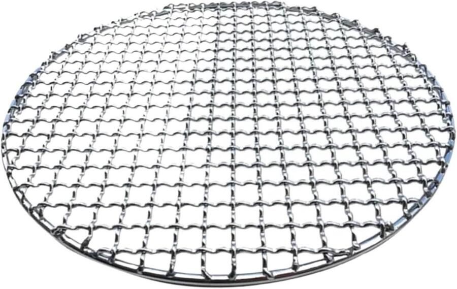 BBQ Grill Net Rooster Koken Buiten Grillen Anti-aanbak Oppervlak 18 cm Zilver