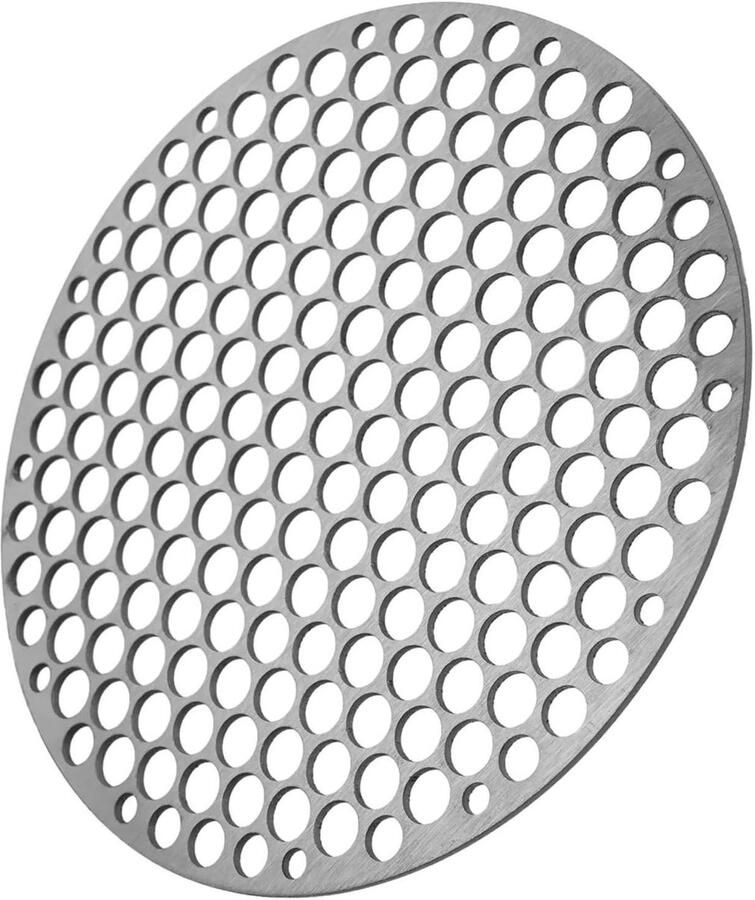 BBQ Grill Net Roosteren Spek Tool Buiten Koken Herbruikbaar Ontwerp 18CM Zilver