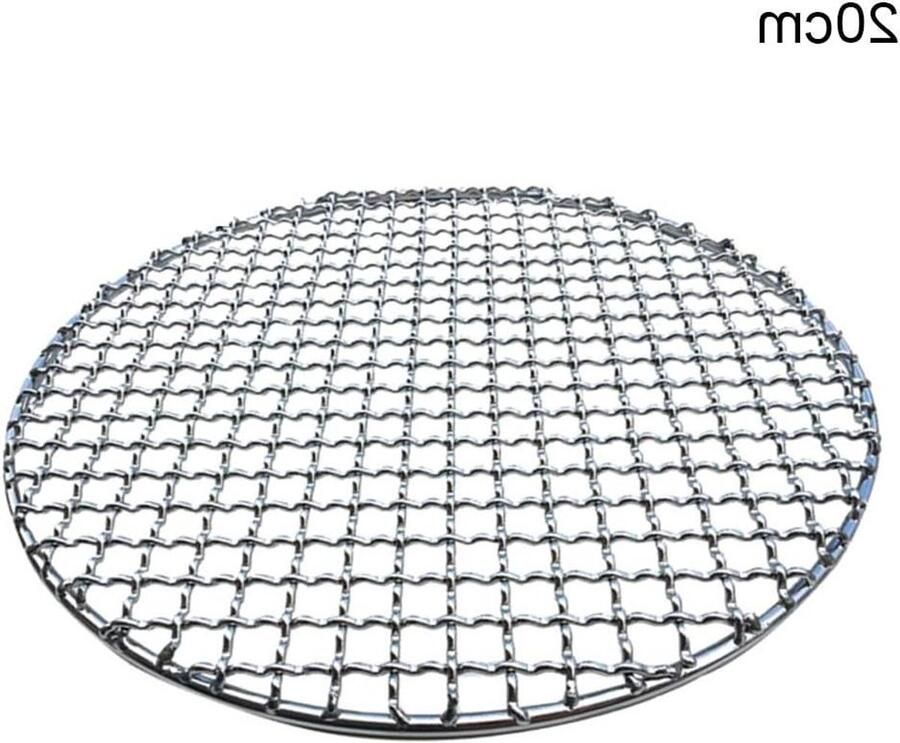 BBQ Grill Pan Barbecue Rack Bakeware Barbecue Grillen 304 Roestvrij Staal 30 cm Zilver