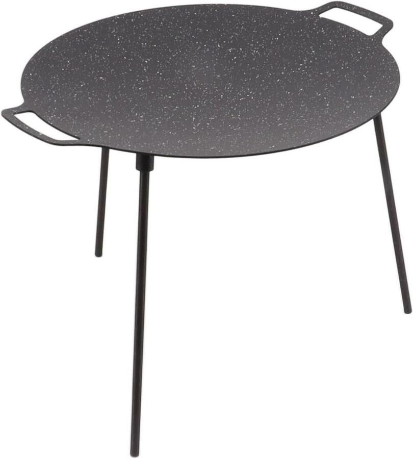 BBQ Grill Pan Grillplaat Buiten Koken 6 Laag Coating 30 CM Zwart
