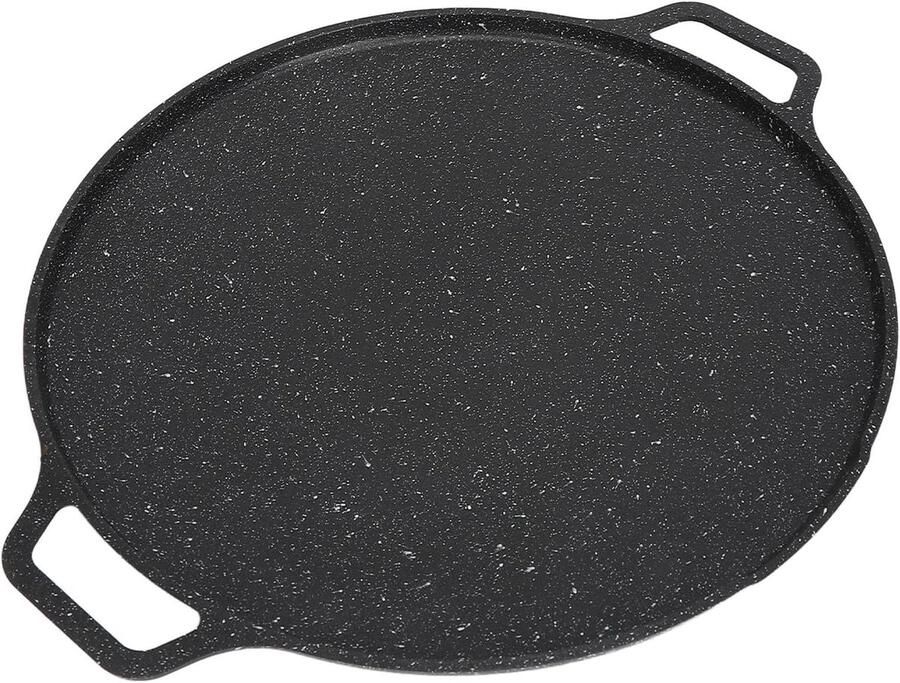 BBQ Grill Pan Grillplaat Camping Buiten Koken Anti-aanbaklaag 1009g Zwart