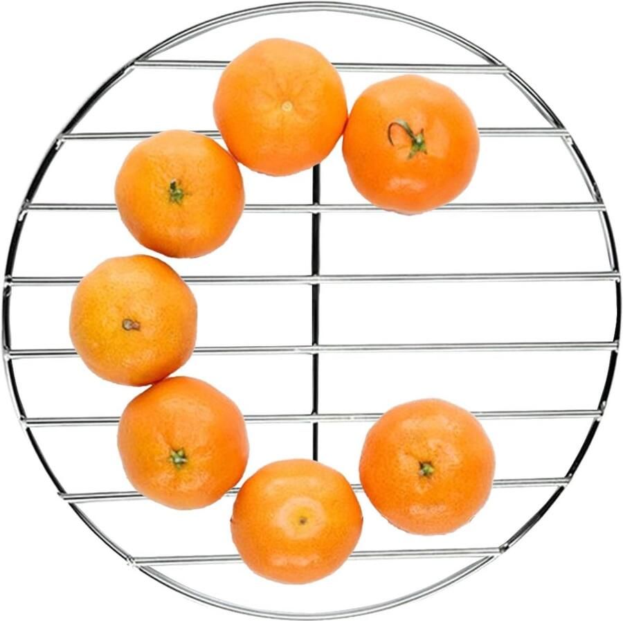 BBQ Grill Rek Kookrooster Stoomrek Buiten Koken Verdikt Roestvrij Staal 30 cm Zilver