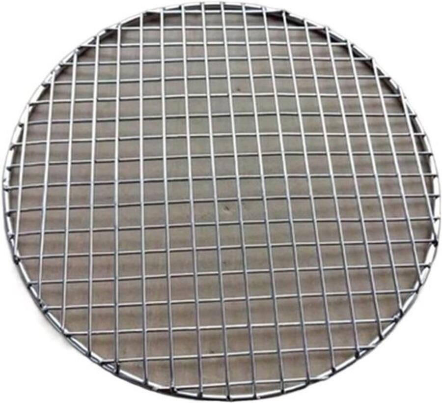 BBQ Grill Rooster Barbecue Net Buiten Koken Roestvrij Staal 33 cm Zilver