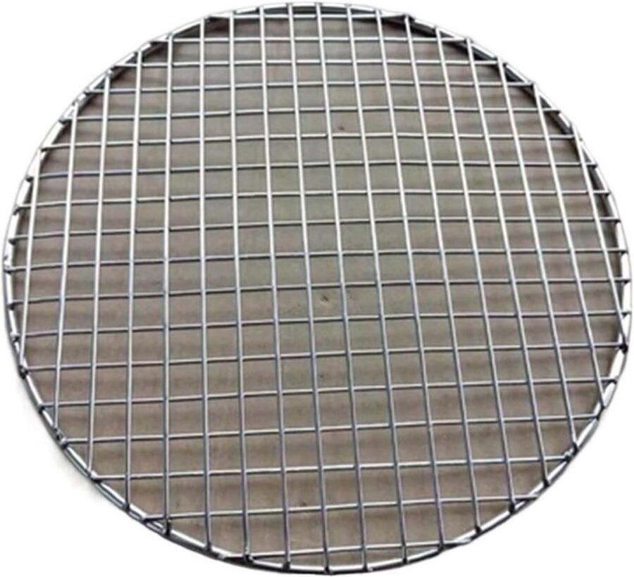 BBQ Grill Rooster Barbecue Net Buiten Koken Roestvrij Staal 33 cm Zilver