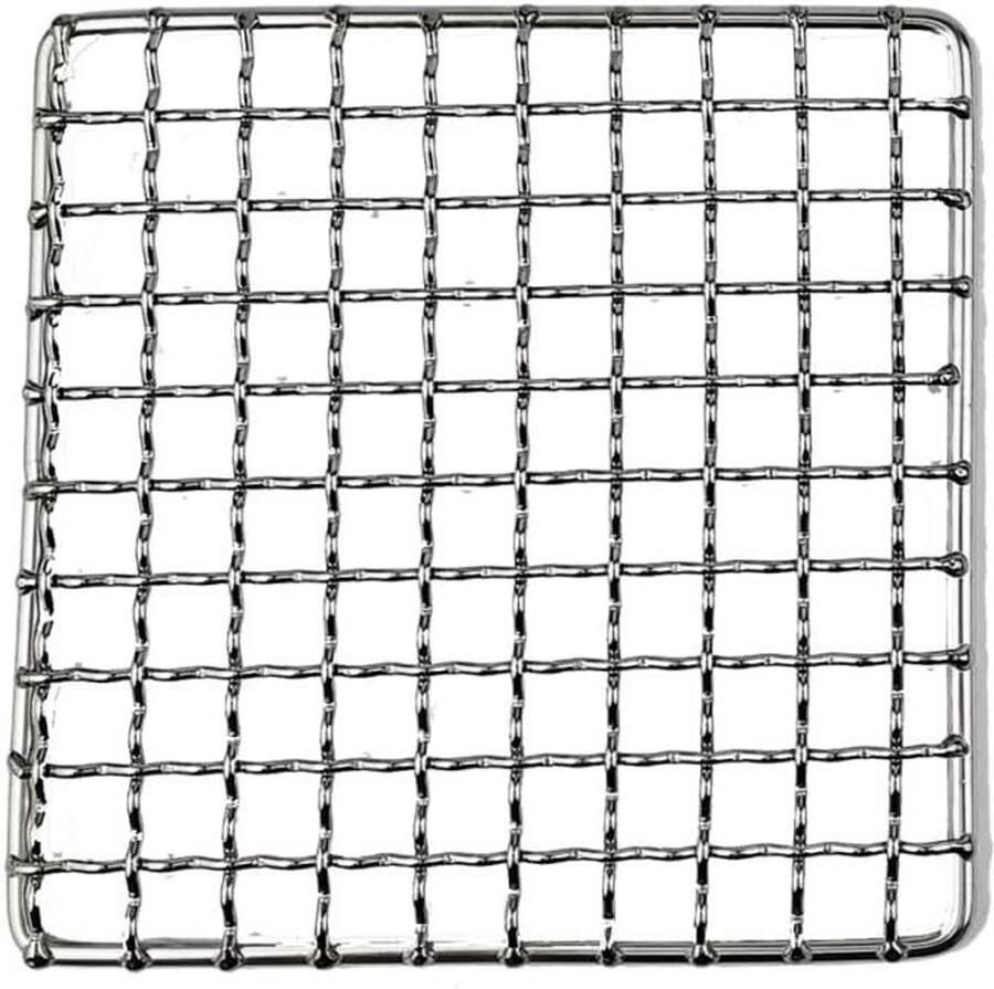 BBQ Grill Rooster Barbecue Rooster Buiten Koken Roestvrij Staal 35x26cm Zilver