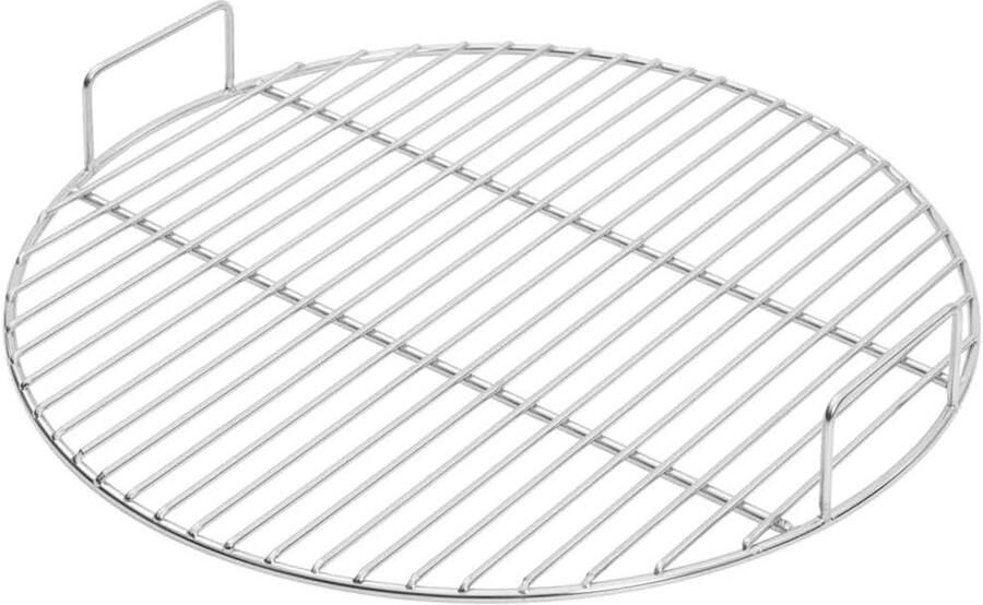 BBQ Grill Rooster Grillplaat Ronde Buiten Koken 304 Roestvrij Staal Ø445 cm Zilver