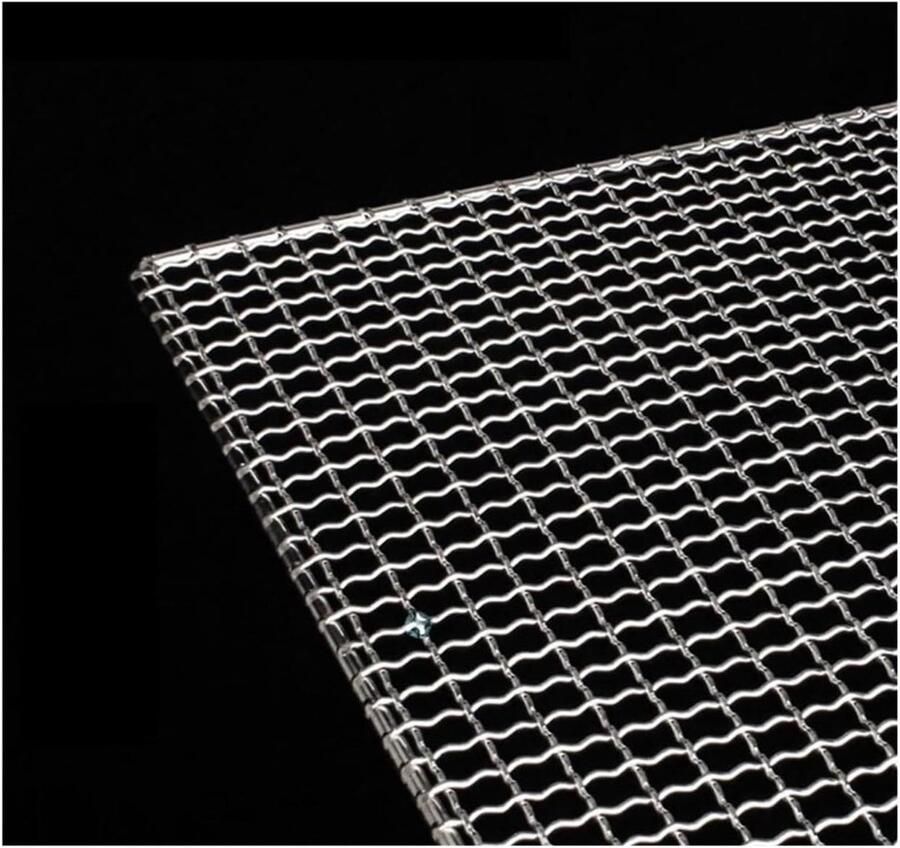 BBQ Grill Rooster Kookrek Barbecue Buiten Grillen Roestvrij Staal 15x15cm Zilver