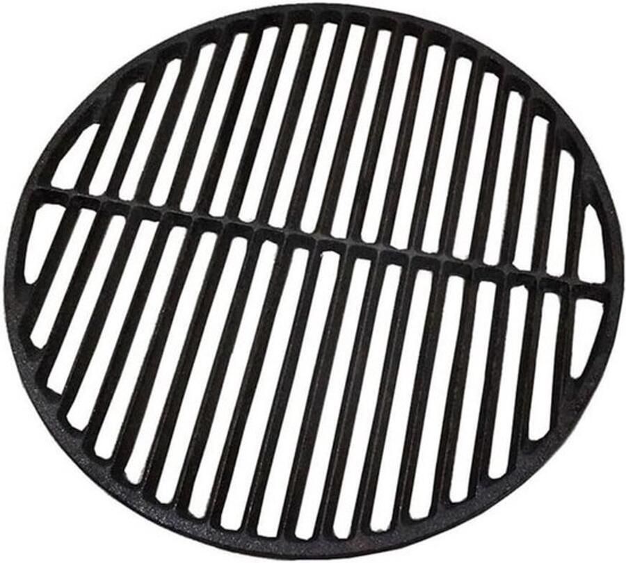 BBQ-grillrooster Barbecuekookrooster Buiten koken Zwaar gietijzer 38CM rond Zwart