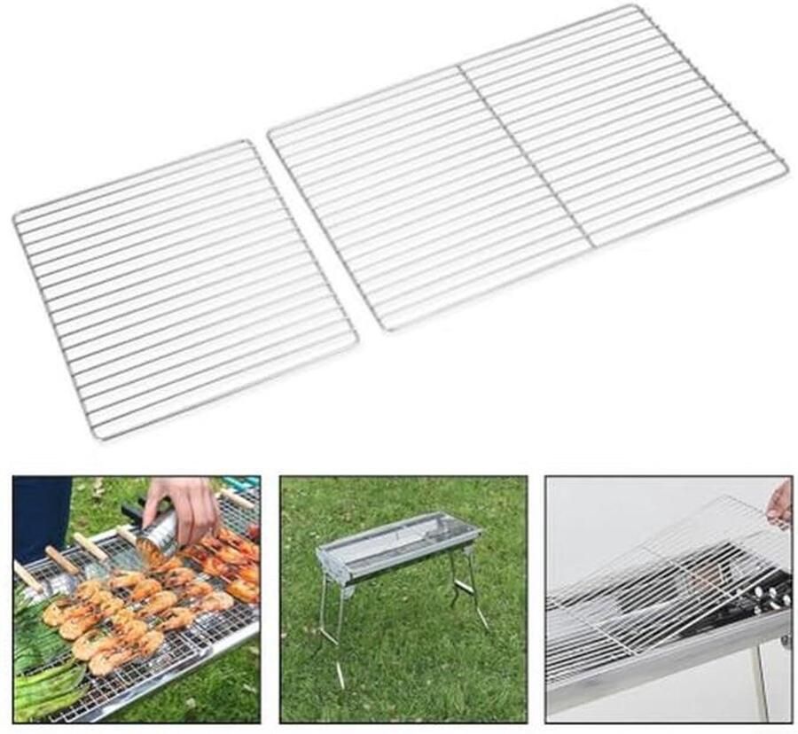 BBQ Grill Rooster Roestvrij Staal 30x25cm Duurzaam en Multifunctioneel